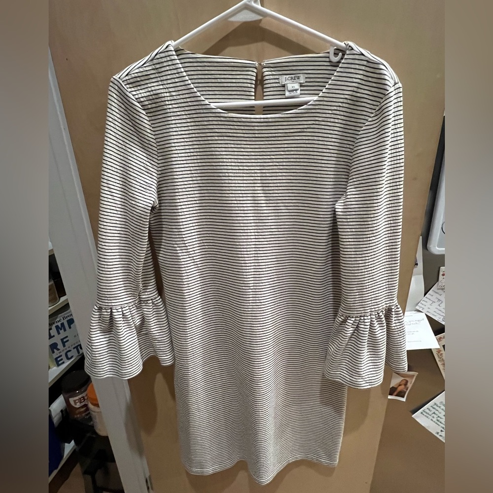 J Crew flutter sleeve cotton shift dress size XS